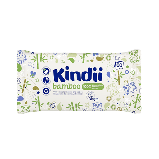 [5900095026655] Cleanic Kindii Baby Care Bamboo Wet Wipes