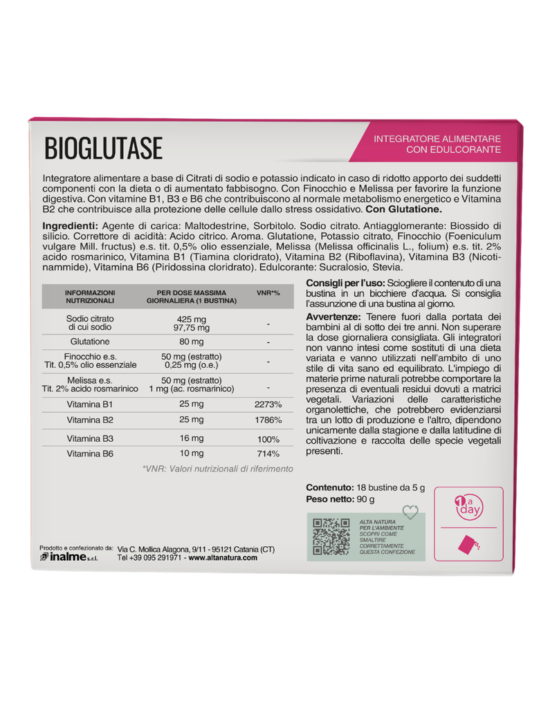 Alta natura Bioglutase 18 Bustina 5 gr