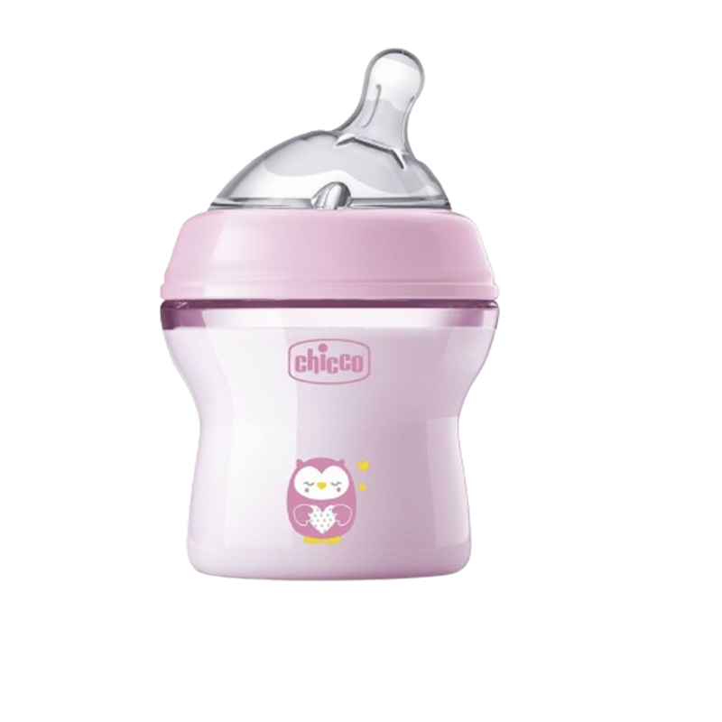 Chicco natural feeling  +0m 150ml roze