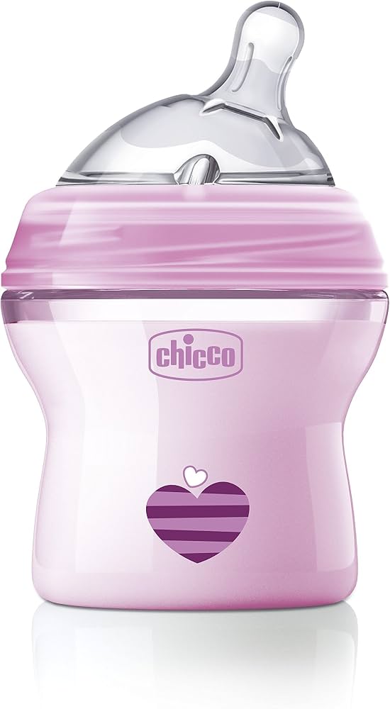 Chicco natural feeling  +0m 150ml roze