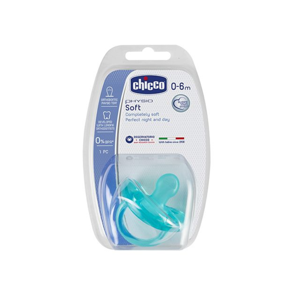 Chicco physio soft cuco silikoni 0-6m blue