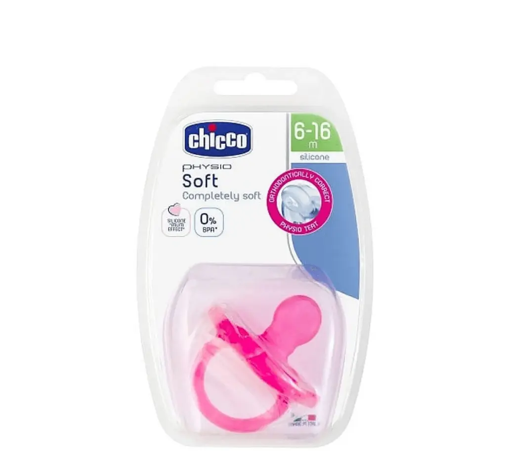 Chicco physio soft cuco silikoni  roz 6-16m