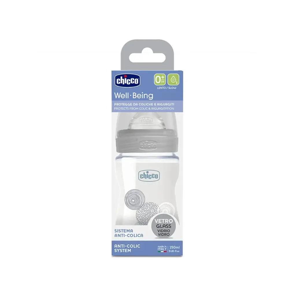 Chicco well-being 0m+ glass 150ml