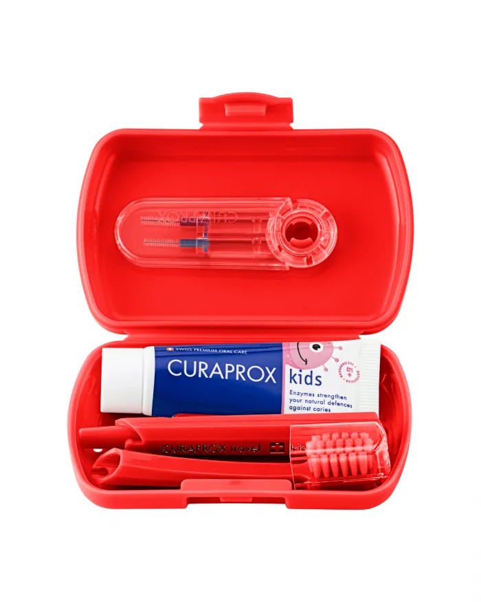Curaprox Travel Set Kids Red