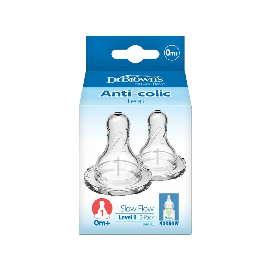 Dr Browns silicone koka biberoni qafngusht level Y 9m+ x2
