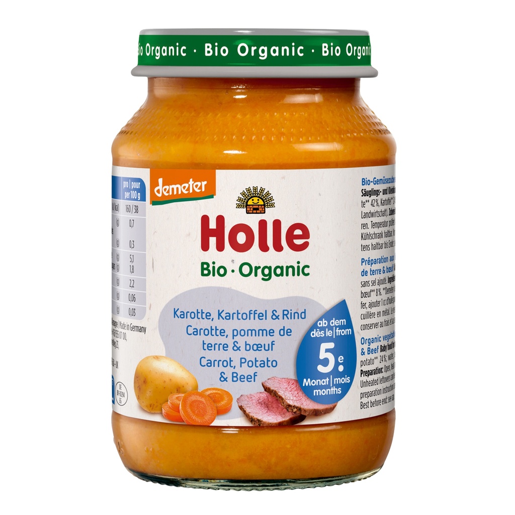 Holle carrots patatoes and beef 190g