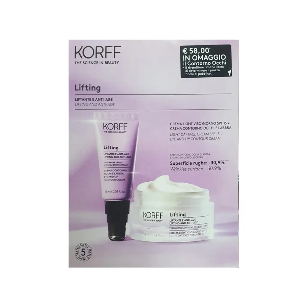 KORFF Lifting crema notte  + eye and lip cream