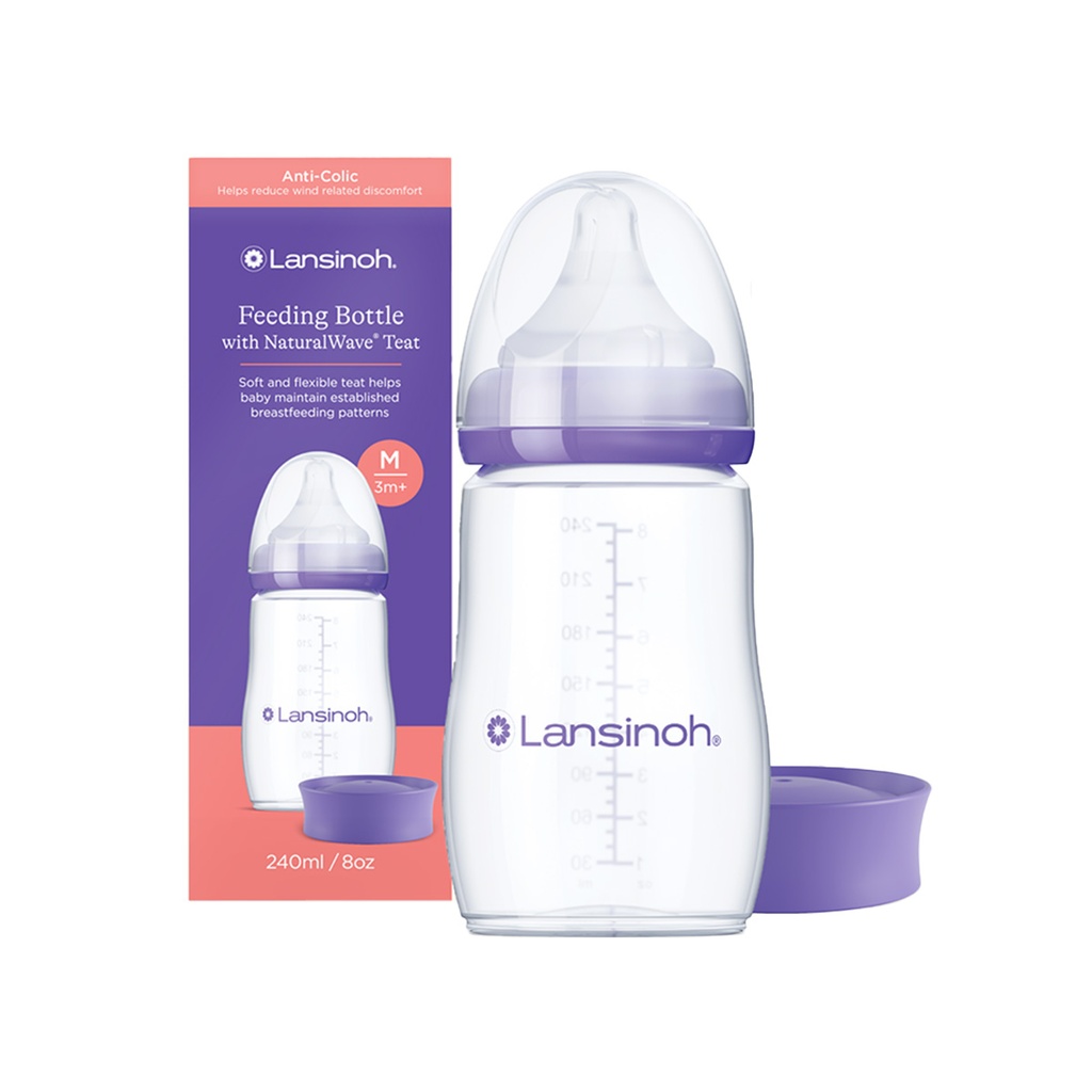 Lansinoh Biberon qelq Anticolic 240 ml