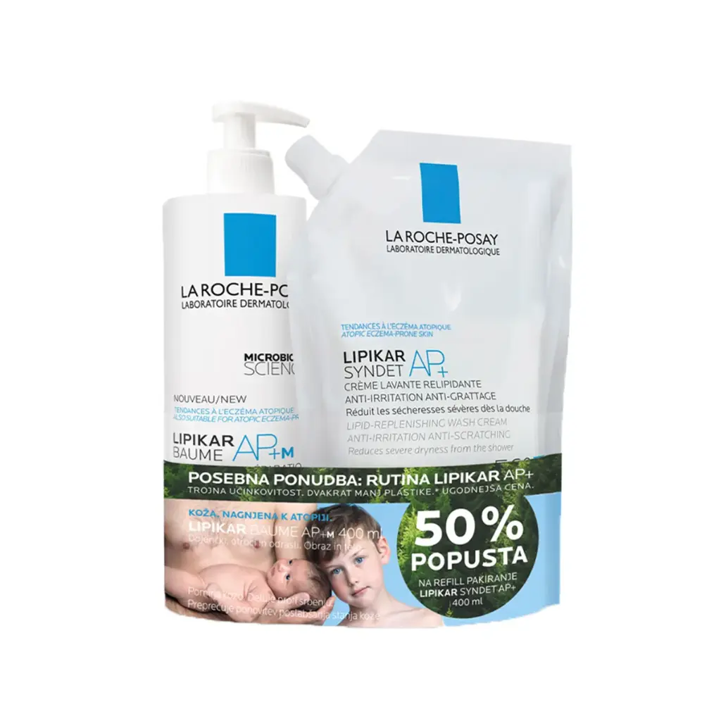 La roche posay Lipikar Baume 400ml + Syndet Refill 400ml
