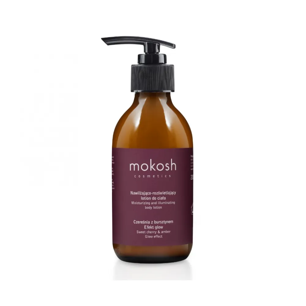 Mokosh Moistuizing and illuminating body lotion sweet cherry &amber Glow Effect