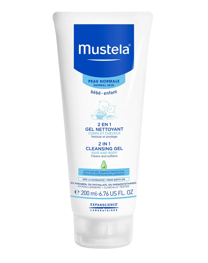 Mustela 2 in1 cleansing gel * 200ml