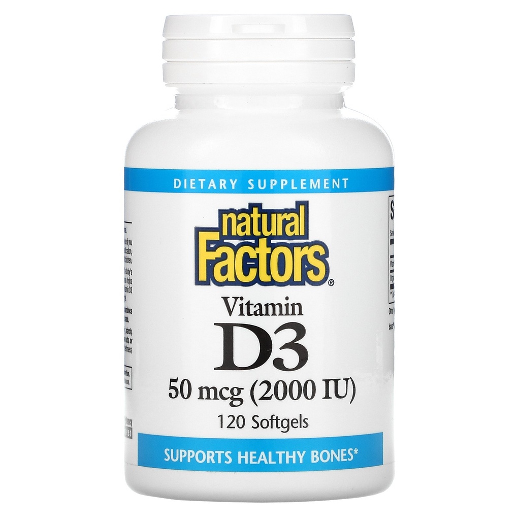 Natural factors vit d3 2000IU * 90tab