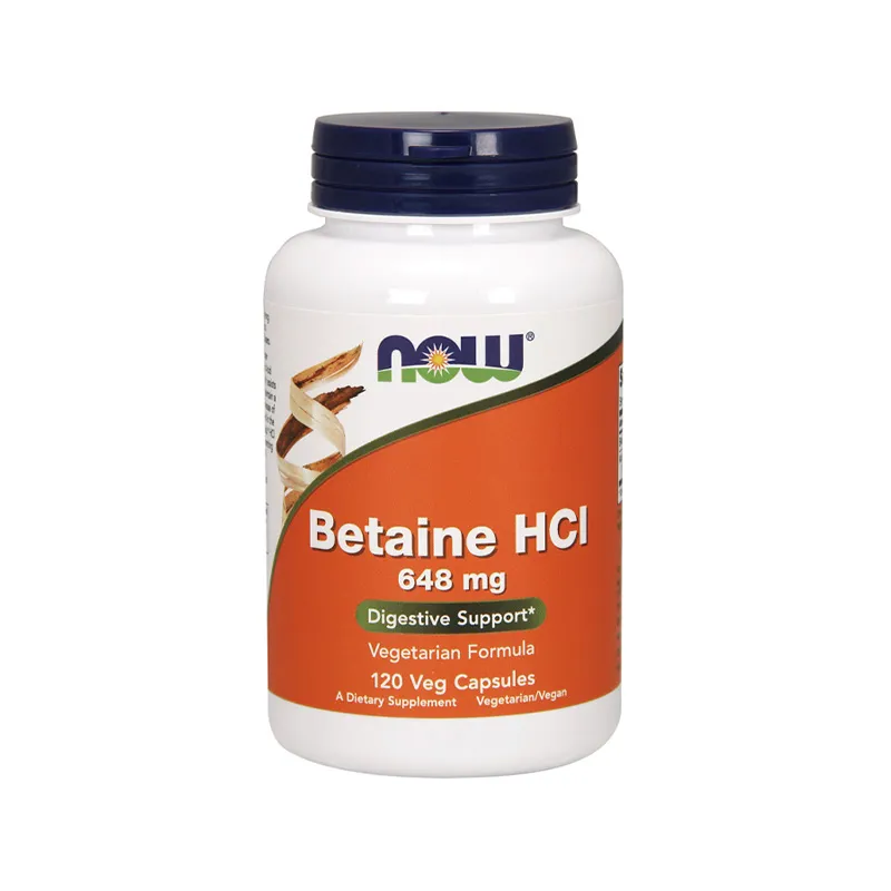 Now Betaine HCL 648 mg *120 kapsula