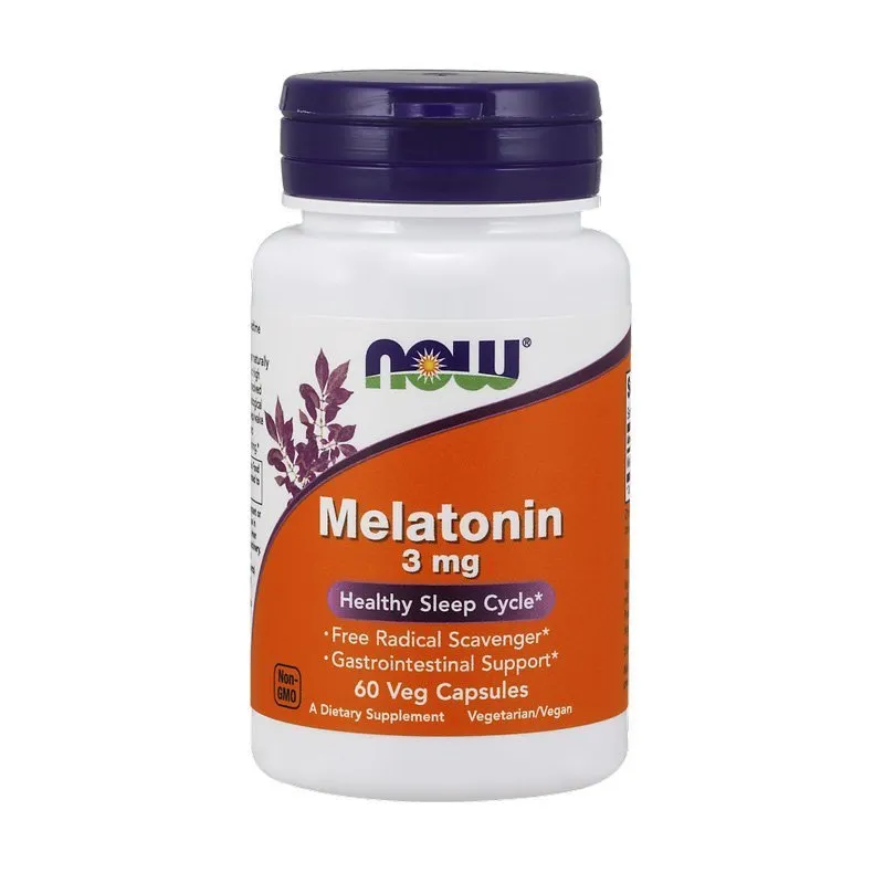 Now Melatonin 3 mg * 60caps