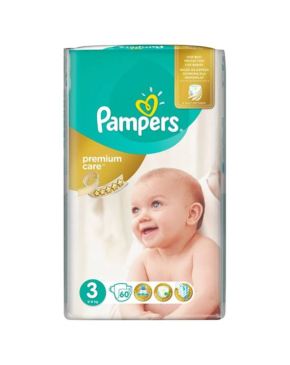 Pampers Premium Care 3 x 60 cope