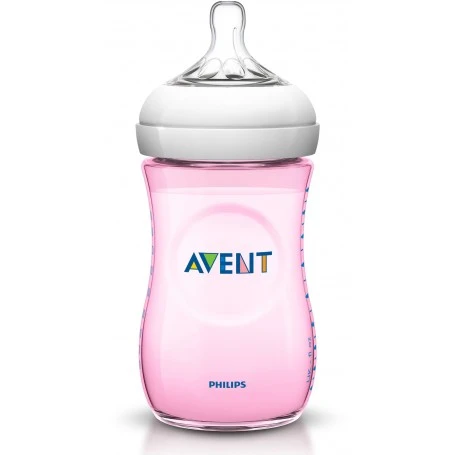 Philips Avent natural bottle roze  *260ml