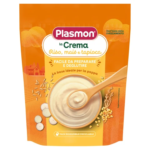 Plasmon crema di cereali riso mais e tapioca 230g +4m