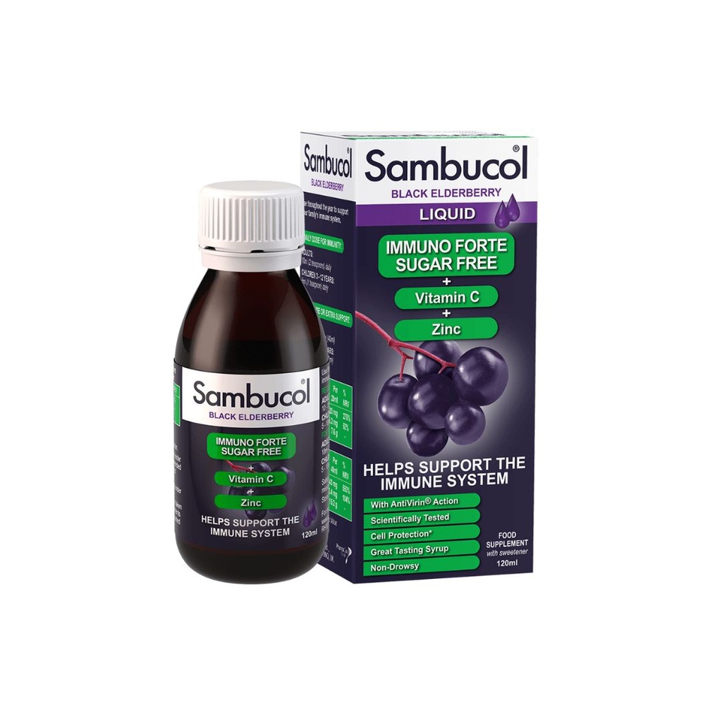 Sambucol immuno forte sugar free vit.c zink *120ml