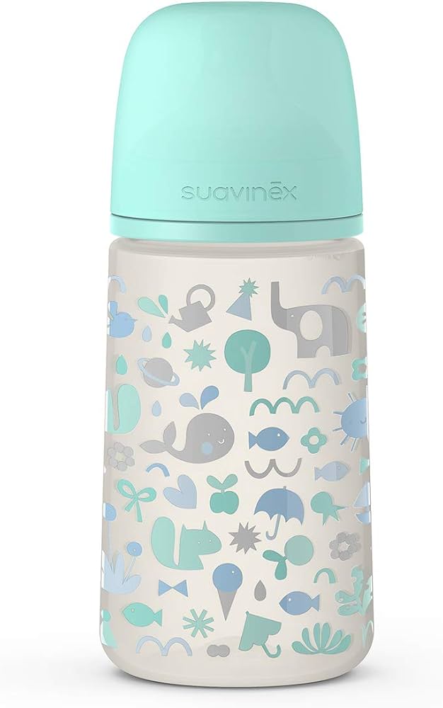 Suavinex with medium flow anatomical teat silicone 0-6m 270ml
