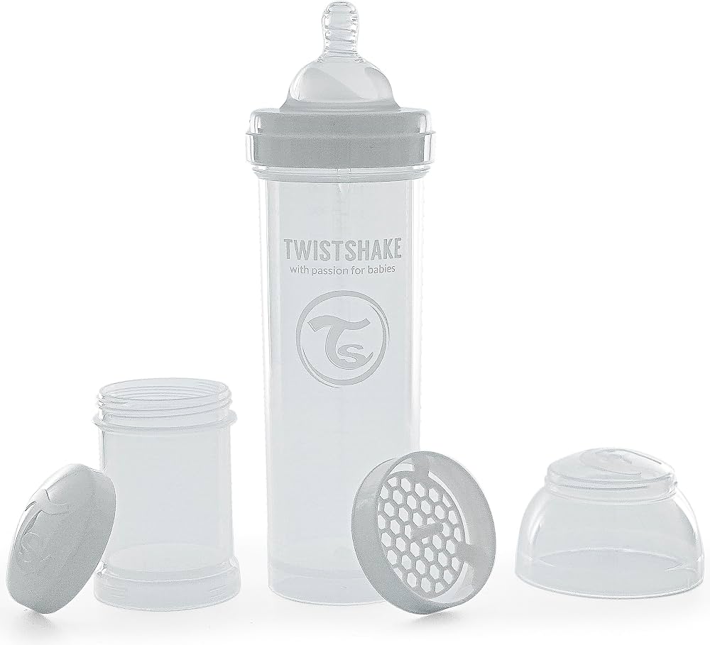 Twistshake Anti-colic pastel white 4+m *330ml