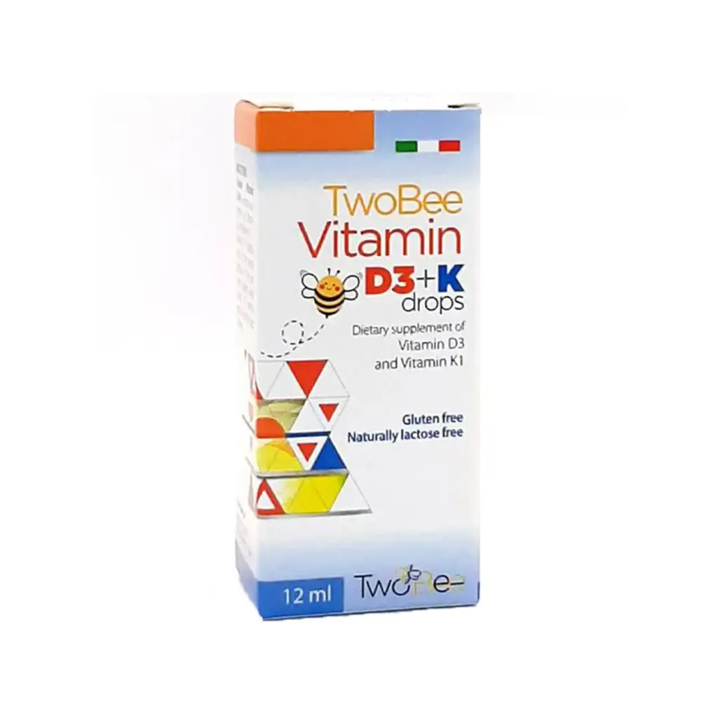 TWO BEE VITAMIN D3+K DROPS 12ML