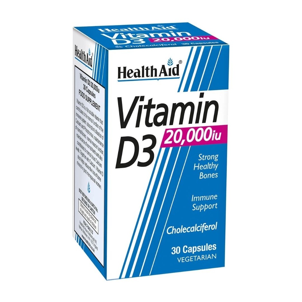 Vitamin d3 20000iu Health aid * 30tab