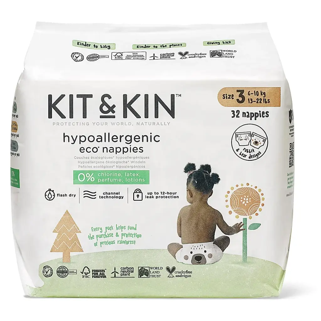 KIT & KIN Nappies Size 3 *32 cope