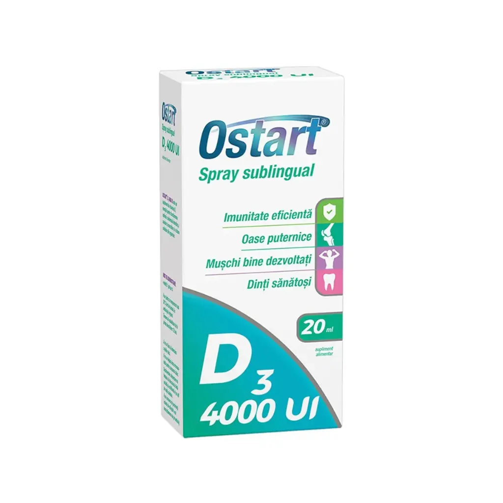 Ostart Spray Sublingual D3 4000 UI 20 ml