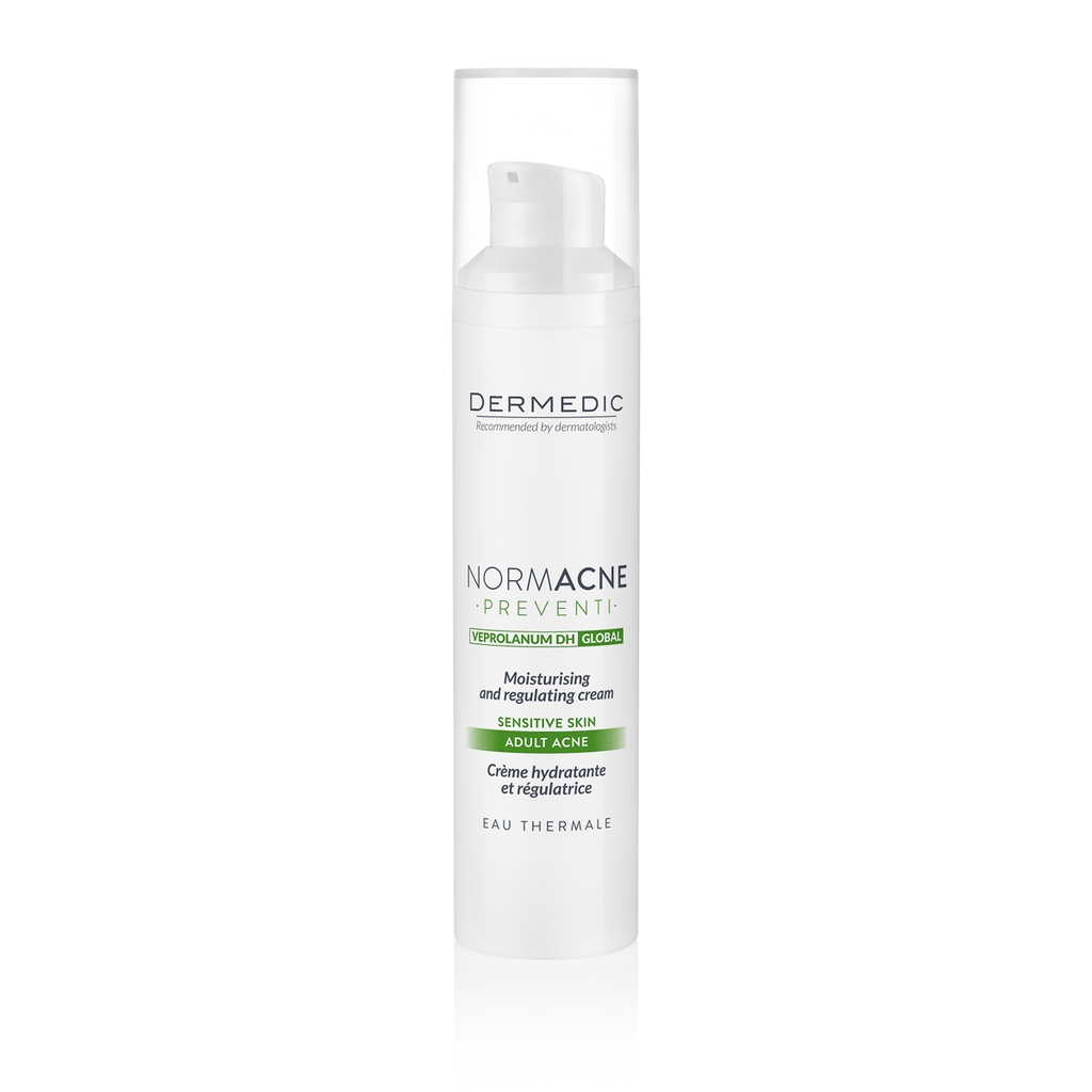 Dermedic Normacne Preventi Moisturizing And Regulating Cream For Adult Acne Skin 40 Ml