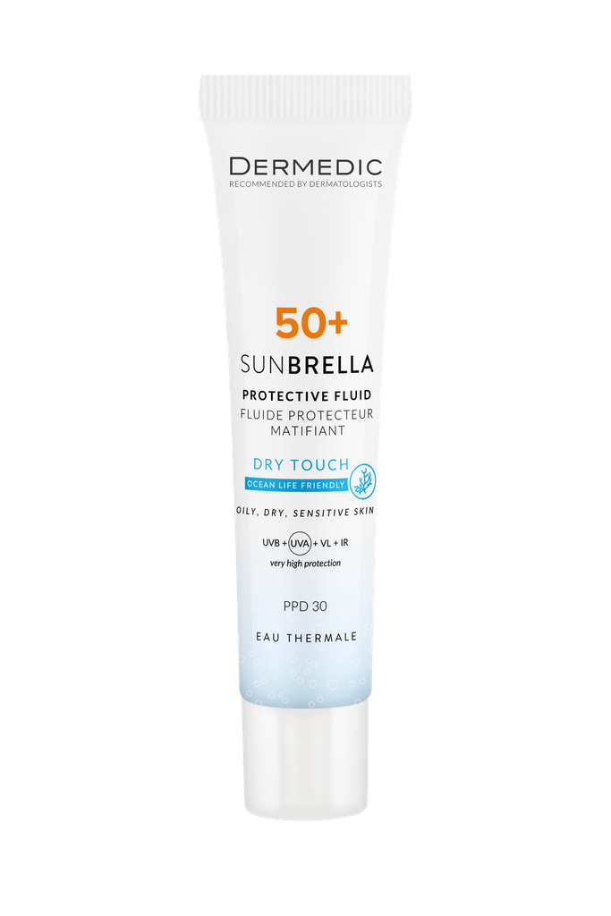 Dermedic Sunbrella Dry Touch Protective Fluid SPF50+ PPD30; 40ml