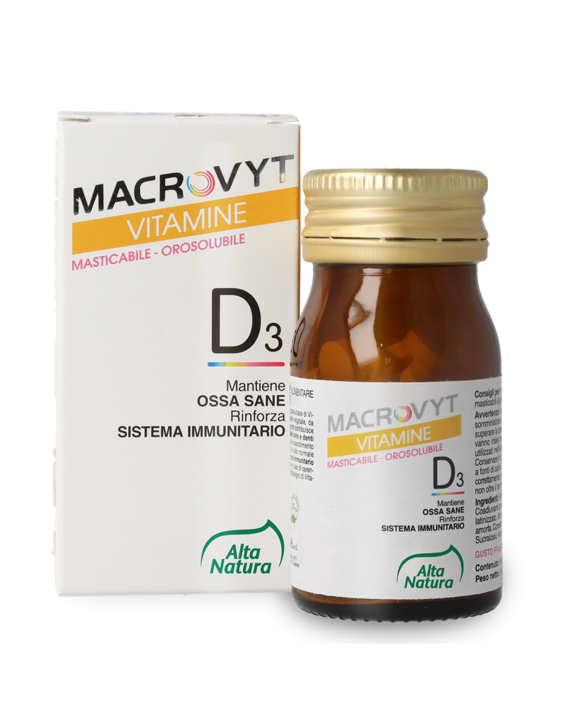 Alta Natura Macrovyt Vitamine D3 Orosolubile 60Cpr