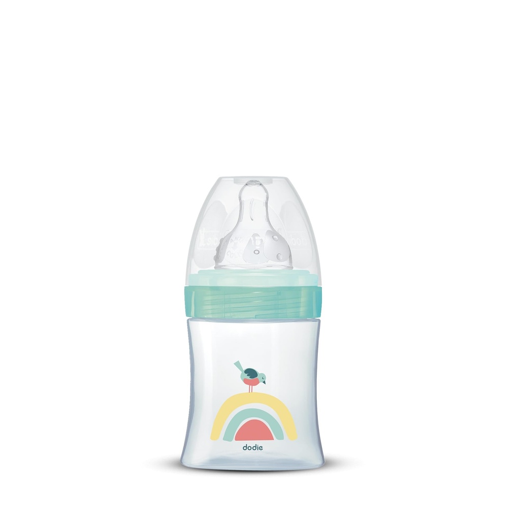 Dodie Bottle Initiation+ Anti-Colic 150ml 0-6 months Round Teat 3 Speeds Flow 1