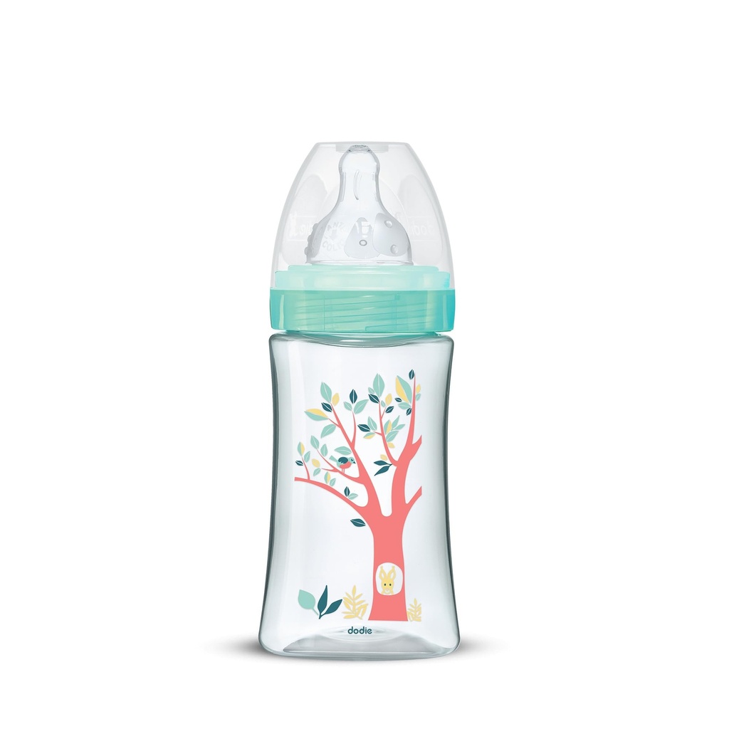 Dodie Bottle Initiation+ Anti-Colic 270ml 0-6 months Round Teat  3 Speeds Flow 2