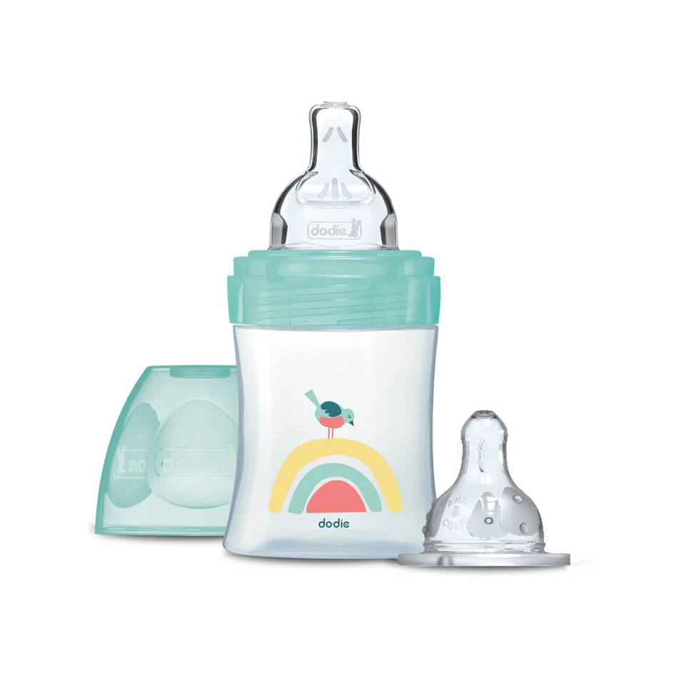 Dodie Bottle Sensation+ Anti-Colic 150ml  0-6 months Flat Teat + Round teat flow 1