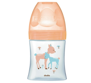 Dodie Bottle Sensation+ Anti-Colic 150ml AIR 0-6 months Flat Teat Flow 1