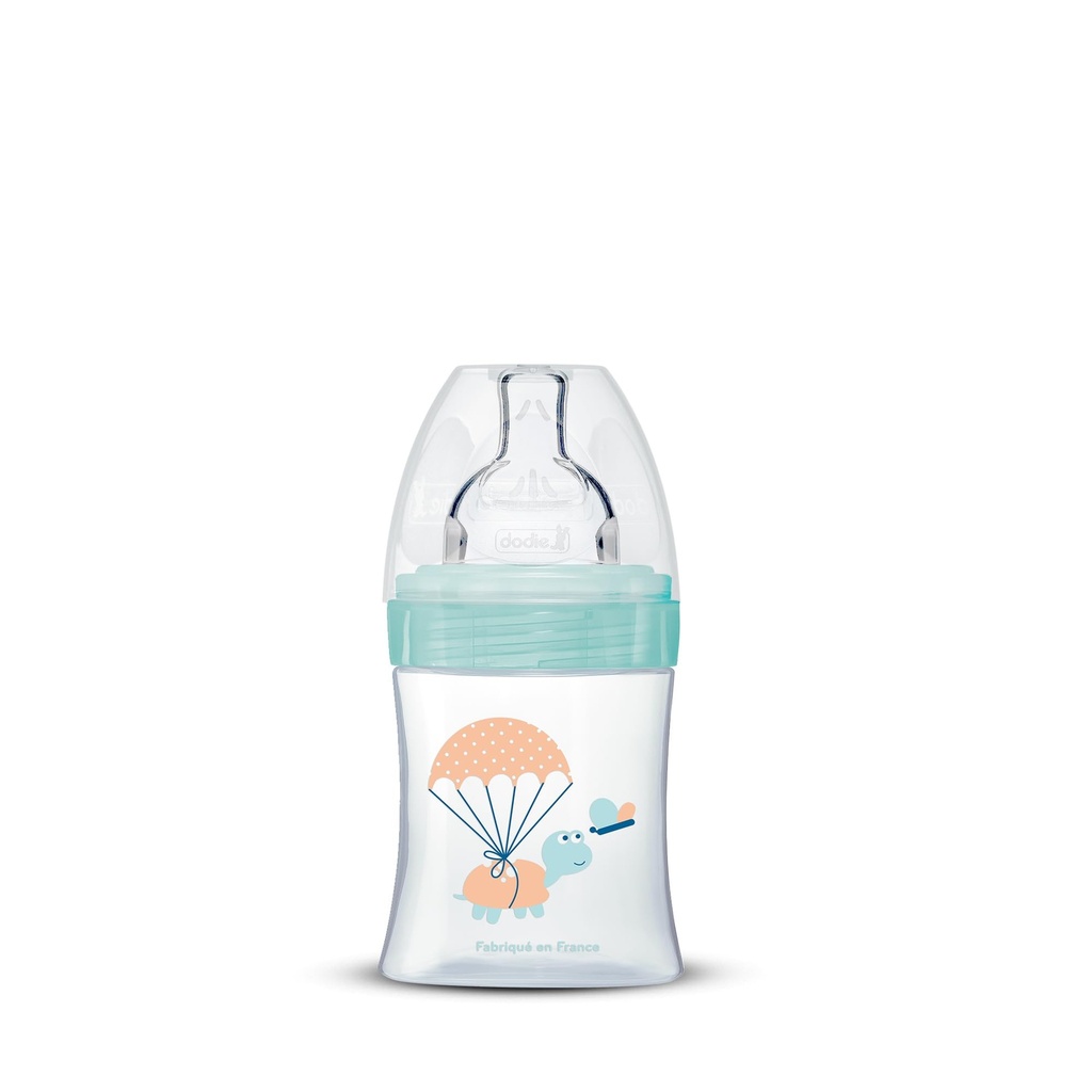 Dodie Bottle Sensation+ Anti-Colic 150ml AIR 0-6 months Flat Teat Flow 1