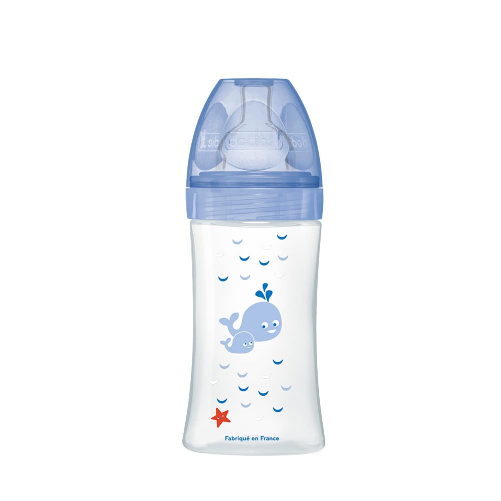 Dodie Bottle Sensation+ Anti-Colic 270ml AIR 0-6 months Flat Teat Flow 2