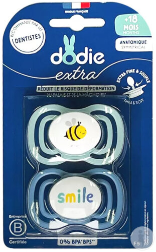 Dodie Soothers +18 months DUO EXTRA THIN