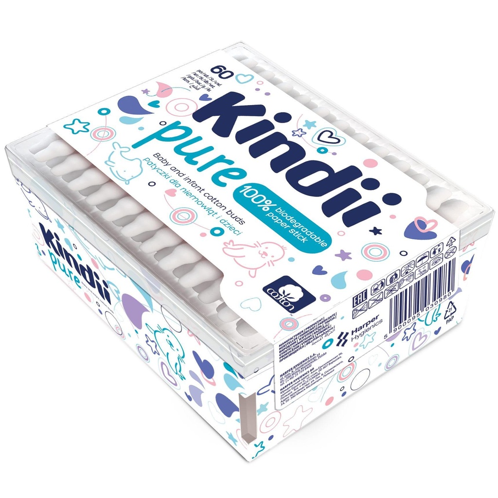 Harper Cotton Buds Kindii Pure 60pcs