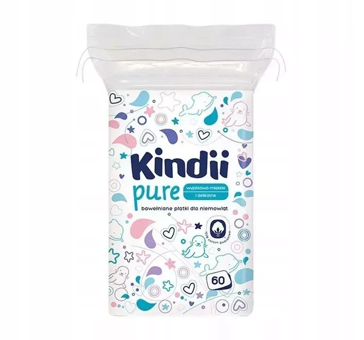 Harper Hygienics Cotton Pads Kindii 60 Pcs Rectangular