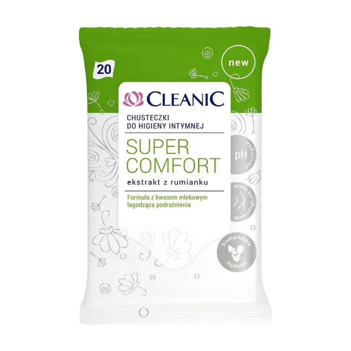 Harper Hygienics Intimate Wet Wipes Cleanic Super Comfort 20 Pcs