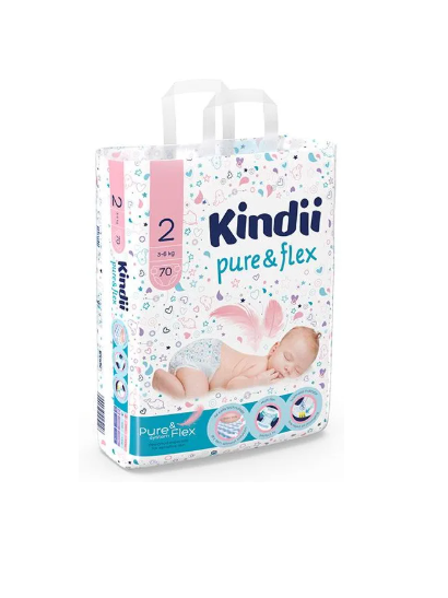 Harper Kindii Mini Baby Diapers 70 Pcs Size 2 (3-6Kg)