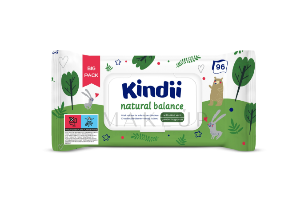 Harper Kindii Natural Balance Infants & Baby Wet Wipes 96pcs Pop-Up