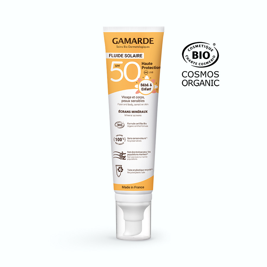 Gamarde Solaire Haute Protection SPF50 Bebe tube pompe 100ml
