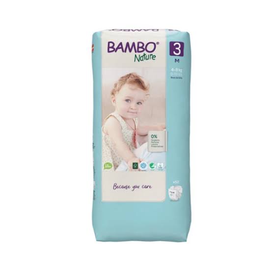 Bambo Nature 3 4-8Kg * 52Pcs