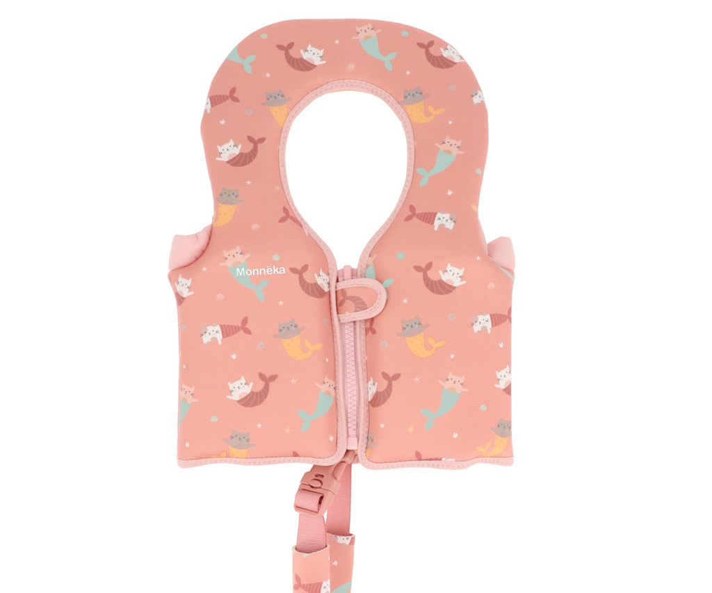 Tutete Swim  Learning  Vest Mermaid Cats  3-6 years 