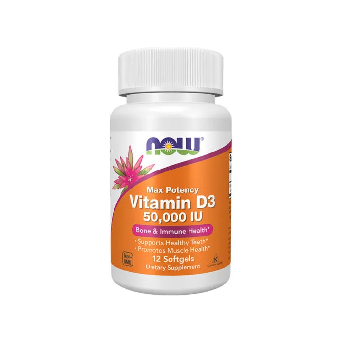 Now Vit D-3 50000 IU *12 SGELS 