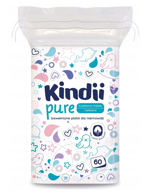 Cleanic Kindii Pure Baby Cotton Pads katrore * 60 cope