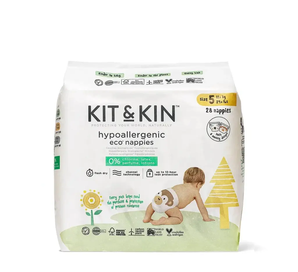 Kit & Kin Nappies Size 5 *28 nappies 