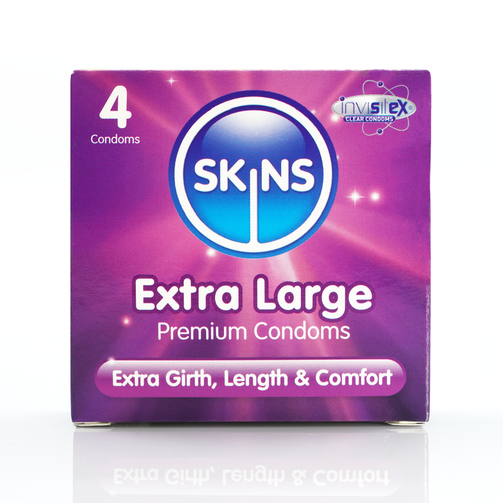 SKINS CONDOMS EXTRA LARGE X 4 PCS